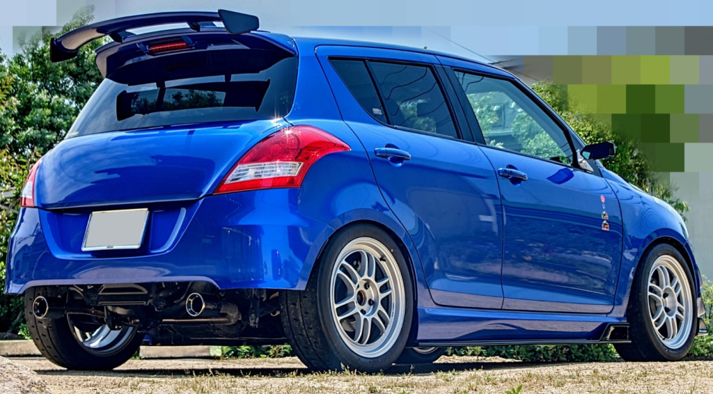 Blue zc32s with cut rear bumper